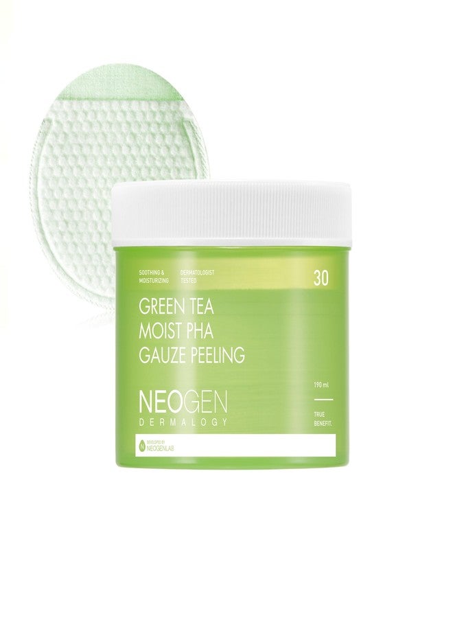 DERMALOGY by NEOGENLAB PHA Gauze Peeling - Formulated with AHA BHA PHA Exfoliating & Cleansing Pad (30 - Green tea) - Image 1
